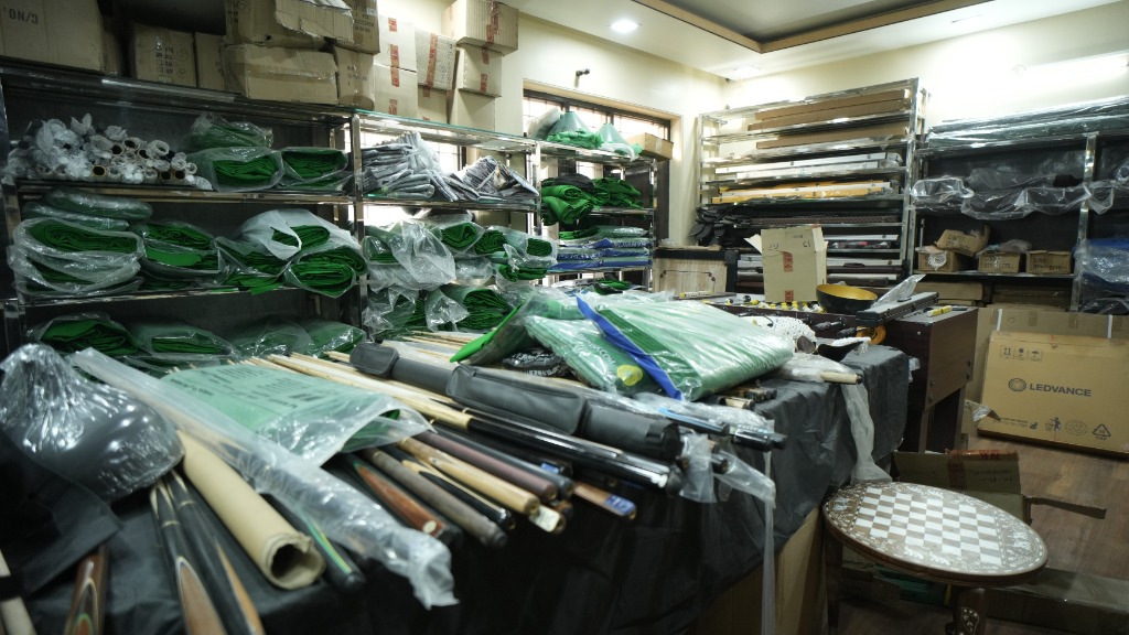 Raw Materials and Cue Sticks Storage